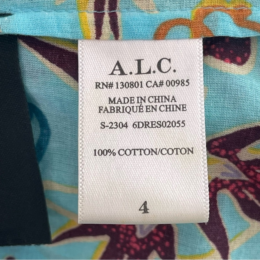 A.L.C. Sally Cotton Mini Dress Sz. 4 - Picture 14 of 14